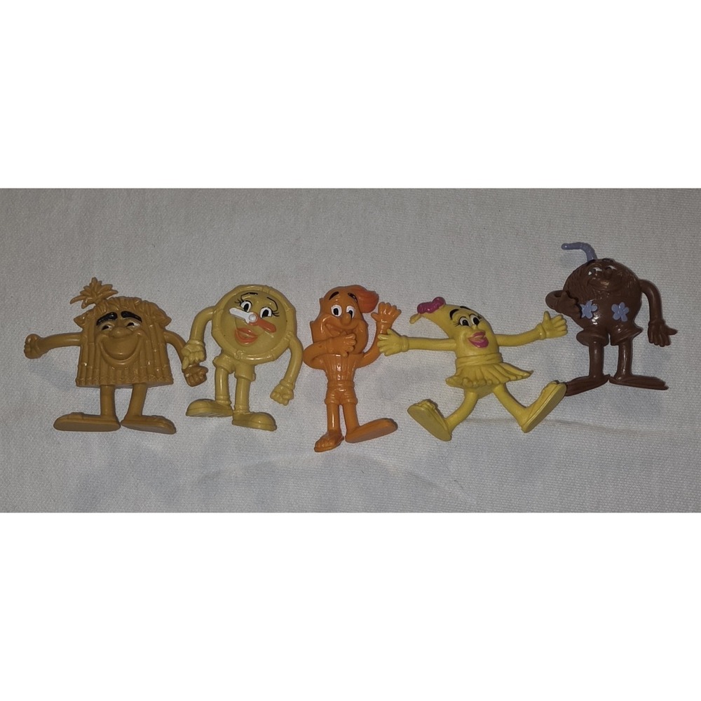 Vintage Bible Memory Buddies Lot of 5 Toy PVC Figures Sunday School